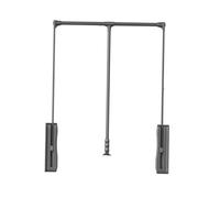 Générique Barre de penderie escamotable réglable avec Amortisseur, Tringle latérale pour Un accès Facile, butée à 90°, Compatible avec Les armoires de 700 à 930 mm (Couleur 3)