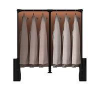 Générique Barre de penderie rétractable avec Amortisseur, Tringle latérale, butée à 90°, Largeur 700-930 mm, idéale pour l'organisation de la Garde-Robe et Le Gain de Place.