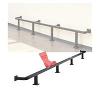 Générique Barre de Protection pour Pieds de Bar sous comptoir avec matériel de Montage, Repose-Pieds Commercial Robuste, (Kit de Barre de Protection pour Pieds de Bar de Restaurant 137,8" x 9,8" - GA
