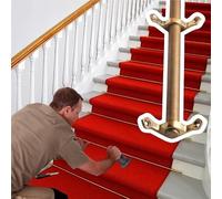 Générique Barres de Fixation réglables pour Tapis d'escalier, Supports polis, Fixations sécurisées pour revêtement de Sol ; Barres de Fixation en Laiton pour Tapis d'escalier, idéales pour la Maison,
