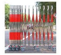 Générique Barrière de Circulation télescopique Extensible - Barrière de sécurité Portable en Acier Inoxydable avec Roues - Gestion Efficace des foules et de la sécurité Lors d'événements en extérieur