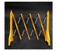 Générique Barrière Mobile Extensible Portable de 2,5 m (8,2 pi) - Barrière de sécurité rétractable remplie d'eau, clôture temporaire en Plastique pour allée, contrôle de la Circulation, école, Terres
