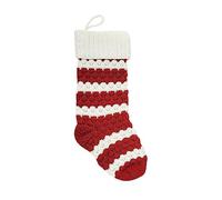 Générique Bas de Noël 18 pouces de taille tricotés à suspendre, décorations pour vacances, fête de famille,