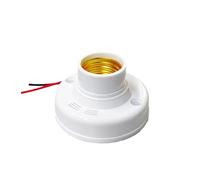 Générique Base de lampe à vis E27, commande vocale sonore, interrupteur retard, adaptateur prise lumière, accessoires d'éclairage AC180-240V, porte-ampoule LED