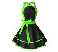 Générique Belle chérie rétro tablier robe réglable sangle de cou à volants tablier cuisine cuisinier robe chasuble mères cadeaux à volants