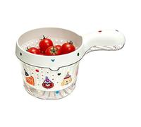 Générique Berry Colander - 4.53 Inch Double Layer Fruit Washing Basket | Cute Fruits Strainer With Handle | Drain Basket For Blueberries Berries Fruit Rinser. 4.53x3.74in.