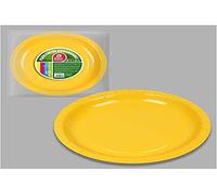 Générique Best Products - 10 Assiettes Carton Bio Rond 20CM Jaune