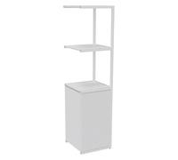 Générique Bibliothèque L 40 x P 41,5 x H 162 cm Module Suivant Structure métal Blanc 1 Porte (Blanc)