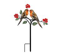 Générique Bird Garden Stake - Iron Yard Metal Birds Garden Stake
