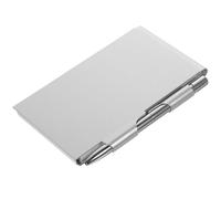 Générique Bloc-notes Métallique en Alliage D'aluminium avec Stylo et Bloc-notes Multi-usages, Couleur Argent, Compact, Pour Usage Bureau et École