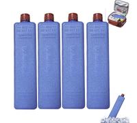 Générique Blocs De Glace Réutilisables Pour Glacière, 4 Pièces Blocs Congélation Pour Sacs Isothermes, Pain De Glace Pours Boîte À Lunch, Packs Congélation Peu Encombrants, Pours La Pêche, Le Camping