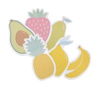 Générique Blocs-notes adhésifs fruit 6pcs en papier, forme fruitée, notes autocollantes décoratives, parfaits pour organisation scolaire et domestique