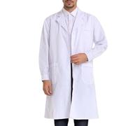 Générique Blouse Blanche Homme Femme Blouse Chimie College Blanche Chimie Lycee Femme Médecin Coton Infirmière Tenue Infirmiere Professionnelle