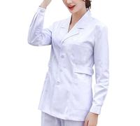 Générique Blouse Blanche Homme Femme Blouse Chimie College Blanche Chimie Lycee Femme Médecin Coton Infirmière Tenue Infirmiere Professionnelle