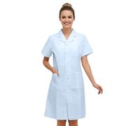 Générique Blouse Medicale Femme Coton Laboratoire Blouse Blanche Chimie College 14 Ans Physique Infirmiere Manches Courtes Blouse Aide Soignante Femme Homme pour Étudiant Et Lycée Hospital Lndustriel