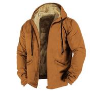 Générique Blouson Hiver Homme Chaud Veste Travail Chaude Zippé Sweat Personnalisé Doudoune D'hiver En Duvet De Chasse Anorak Grande Taille Doublé Sherpa Coupe Vent