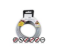 GENERIQUE - Bobine Fil Électrique Flexible 1,5mm Gris Sans Halogène 5m