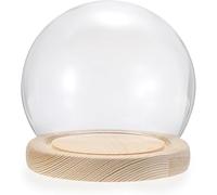 Générique Bocal Horloge en Verre, Présentoir Et Rangement pour La Maison | Lumineuse, Lisse Et Résistante, Cette étagère Est Parfaite Pour Les Fêtes Et Les Mariages (23cm)