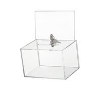 Générique Boîte à Acrylique avec Serrure, Urne Transparente pour élections de Table