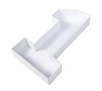 Générique Boîte à Ballons Forme Chiffre 1 en Ps Blanc pour Fête D'anniversaire Garçon et Filles Décoration Table Joyeux Anniversaire Garçon Fille