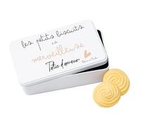 Générique Boîte à biscuits personnalisée Tatie - Cadeau Noël Tatie - « Les petits biscuits de notre merveilleuse Tatie d’amour » - Boîte métal personnalisée - Idée cadeau tatie original