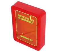 Générique Boîte à Clés Extérieure Rouge en Plastique pour Rangement d'urgence à Fixer Mur, Sécurisée pour Maison et Propriétés Locatives