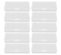Générique Boîte à Déchets pour Lames de Rasoir en Plastique Transparente, Lot de 10pcs, Rangement pour Objets Petits, Usage Quotidien et Bureau