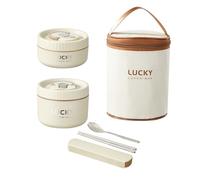 Générique Boîte à déjeuner pratique boîte à nourriture étanche repas d ' étudiant stockage des aliments 316 Texture en acier inoxydable pour divers réglages ensemble de déjeuner isolé