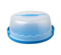 Générique Boîte à Gâteau avec Couvercle, Poignée de Transport, Fermeture Robuste, Plateau, Plat de Rangement et de Service En PP pour Les Fêtes, Les événements, Bleu