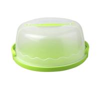 Générique Boîte à Gâteau avec Couvercle, Poignée de Transport, Fermeture Robuste, Plateau, Plat de Rangement et de Service En PP pour Les Fêtes, Les événements, Vert