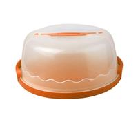 Générique Boîte à Gâteau avec Couvercle, Poignée de Transport, Fermeture Robuste, Plateau, Plat de Rangement et de Service En PP pour Les Fêtes, Les événements, jaune