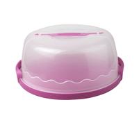 Générique Boîte à Gâteau avec Couvercle, Poignée de Transport, Fermeture Robuste, Plateau, Plat de Rangement et de Service En PP pour Les Fêtes, Les événements, violet