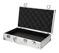Générique Boîte à Outils en Alliage D’Aluminium, Argenté, Grosse Capacité | Format 11, 8x6, 7x3 Pouces, Abs et Bois, Flanelle et Pearl Cotton, Portable