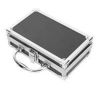 Générique Boîte à Outils Multifonction Noire en Alliage D'aluminium | Organiseur Portable, Coffret de Rangement pour Pièces et Accessoires, Format Pratique