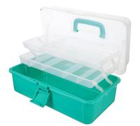Générique Boîte à Outils Rangement des Outils à Main et Électriques et Protection Renforcée Grosse Capacité Multifonctionnelle Portable en PP Vert