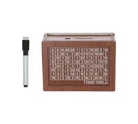Générique Boîte d ' épargne en Bois avec Panneau de Compteur de Livres Transparent et détail de Planification de calcul d ' Argent pour boîte d ' épargne d ' Argent Domestique