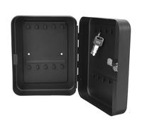 Générique Boîte de Gestion des Clés en Fer Noir 20 Emplacements Système de Verrouillage, Armoire à Clés Murale pour Hôpitaux, Automobile et Gestion Professionnelle