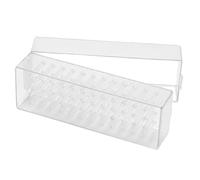 Générique Boîte de Rangement en Abs pour Embouts de Manucure 48 Trous, Design Spécial pour Organiser et Protéger Têtes de Polissage, pour Usage Professionnel