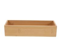 Générique Boîte de Rangement en Bambou Petite Boîte en Bambou Portable Design Polyvalent sans Couvercle pour Décorations de Table et Organisation de la Maison