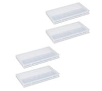 Générique Boîte de Rangement en Plastique pour Têtes de Meulage D'ongles 4pcs Légère et Portable, pour Usage Professionnel en Salon Domicile