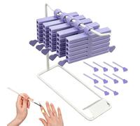Générique Boîte de rangement pour de vernis - Coffret portable imprimé en 3D avec socle, ensemble de 16 pièces,Boîte de Rangement pour Papier de,Pour Mariage, Spa, Manucure, Fêtes, Usage