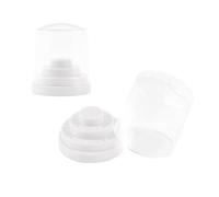 Générique Boîte de Rangement pour Embouts de Manucure 48 Trous en Plastique Blanc, Porte-embouts à Ongles pour Forets de Polissage, Support D’organisation Professionnel et Domestique