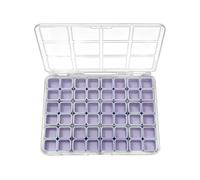 Générique Boîte de Rangement pour Ongles,Organisateur à 48 Compartiments pour Boucles d'oreilles | Coffret de Rangement pour Perles,pour Chambre d'étudiant, Bureau, Bricolage, Voyage, Perles, Filles