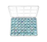 Générique Boîte de Rangement pour Ongles | Organiseur à Bijoux 48 Cases,Coffret de Rangement pour Perles,pour Filles Maison Artisanat Voyage Bureau Chambre Dormir