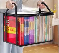 Générique Boîte de Rangement PVC Transparent avec Couvercle Rabattable