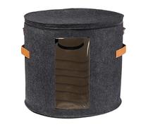 Générique Boîte de Rangement Ronde en Feutre | Grand étui de Rangement