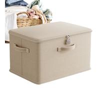 Générique Boîte de rangement sécurisée avec mécanisme de blocage intégré | Paniers d'étagère lavables organisateur de garde-robe intérieur pour maison et bureau