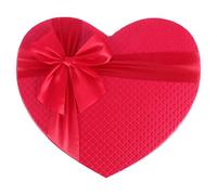 Générique Boîte Présent Cœur Rouge Pliable Décoration en Nœud, Rangement Pratique pour Anniversaire et Fête des Mères, Dimensions 23 CM