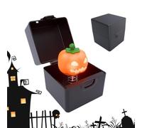 Générique Boîtes À Musique Halloween Décoration Vintage LED Interactive et | Boîte À Souvenirs Halloween Pour Chambre Table Bureau École Portes Maison Hantée Semaine Vacances