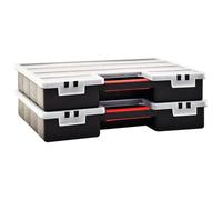 Générique Boîtes d'assortiment 2 pcs 460x325x80 mm Plastique,Quincaillerie, Accessoires de quincaillerie, Organisation & Rangement d'outils, Boîtes à Outils, Transparent (Poids 2.77KG)